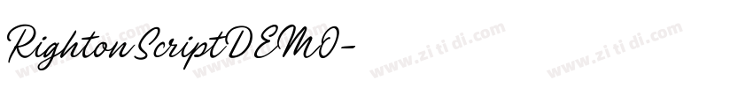 RightonScriptDEMO字体转换