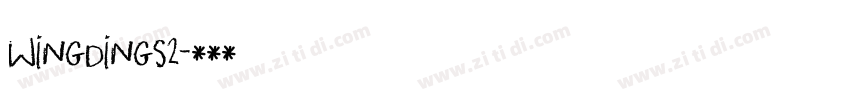 wingdings2字体转换