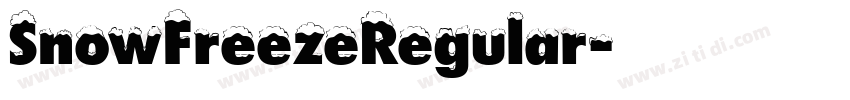 SnowFreezeRegular字体转换