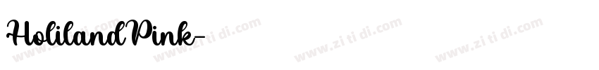 HolilandPink字体转换