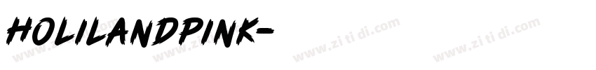 HolilandPink字体转换