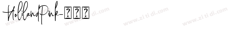 HolilandPink字体转换