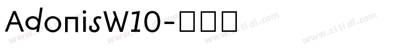 AdonisW10字体转换
