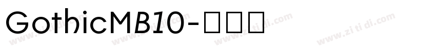 GothicMB10字体转换