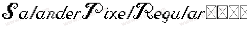 SalanderPixelRegular字体转换