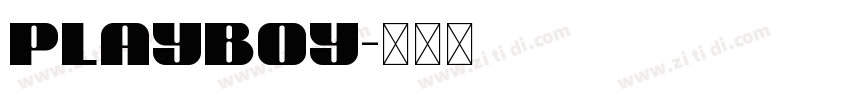 playboy字体转换