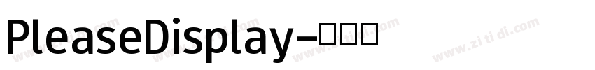 PleaseDisplay字体转换