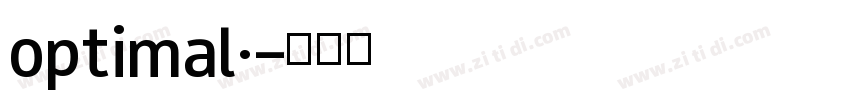 optimal·字体转换