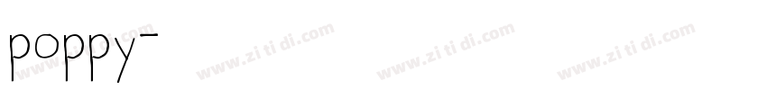 poppy字体转换