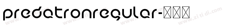 PredatronRegular字体转换