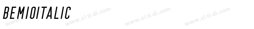 BemioItalic字体转换
