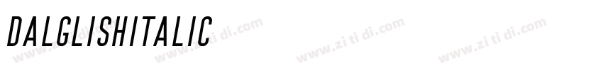DalglishItalic字体转换