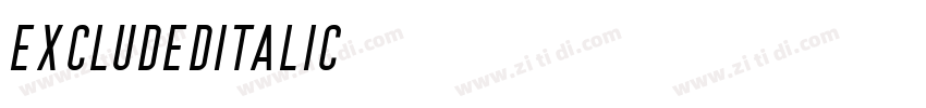 ExcludedItalic字体转换