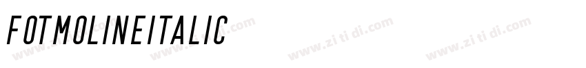 FOTMolineItalic字体转换