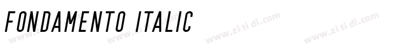Fondamento-Italic字体转换