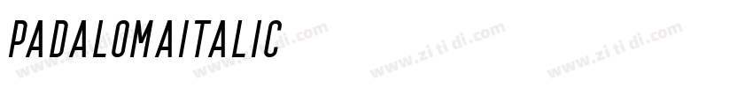 PadalomaItalic字体转换