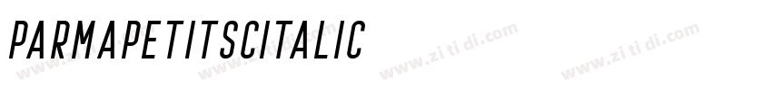 ParmaPetitSCItalic字体转换