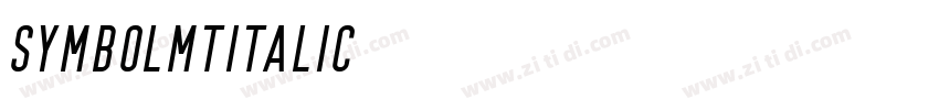 SymbolMTItalic字体转换