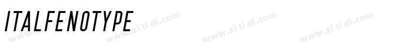 italfenotype字体转换