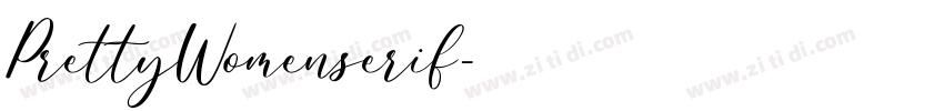 PrettyWomenserif字体转换