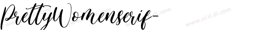 PrettyWomenserif字体转换