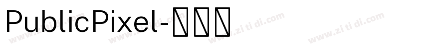 PublicPixel字体转换