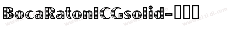BocaRatonICGsolid字体转换