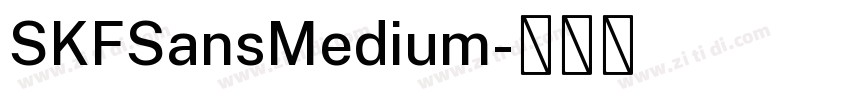 SKFSansMedium字体转换