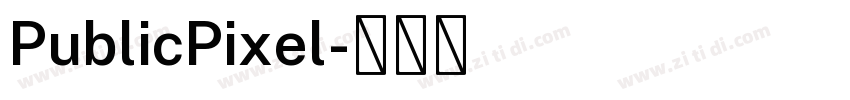 PublicPixel字体转换