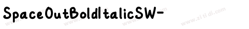 SpaceOutBoldItalicSW字体转换