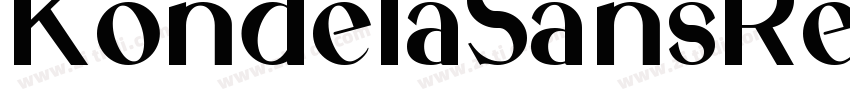 KondelaSansRegular字体转换