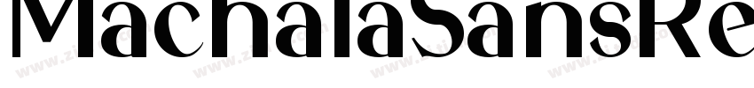 MachalaSansRegular字体转换