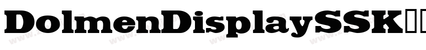 DolmenDisplaySSK字体转换