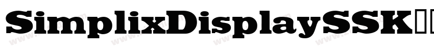 SimplixDisplaySSK字体转换