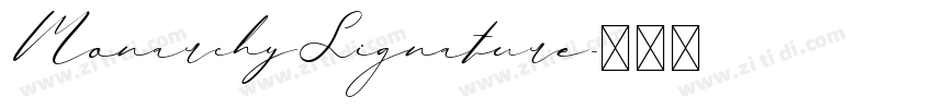 MonarchySignature字体转换