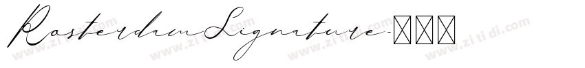 RosterdamSignature字体转换
