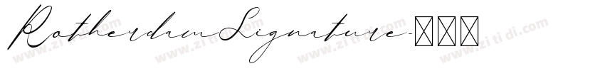 RotherdamSignature字体转换