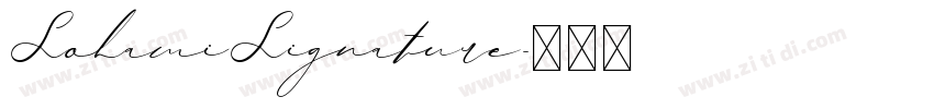 SolamiSignature字体转换