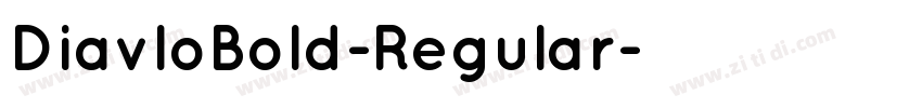 DiavloBold-Regular字体转换