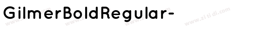 GilmerBoldRegular字体转换