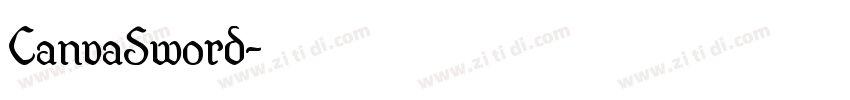 CanvaSword字体转换