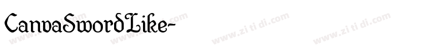CanvaSwordLike字体转换