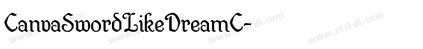 CanvaSwordLikeDreamC字体转换