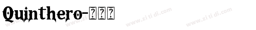Quinthero字体转换