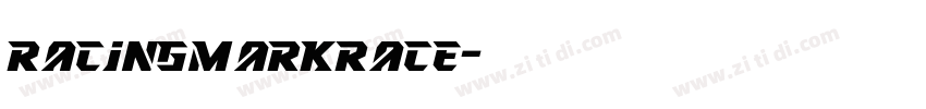 RacingMarkRace字体转换