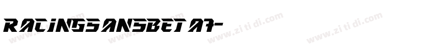 RacingSansBeta7字体转换