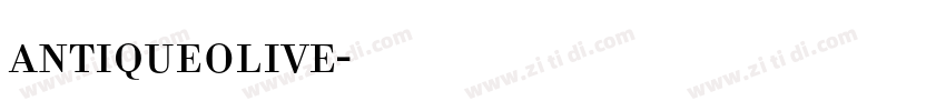 antiqueolive字体转换