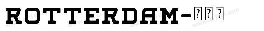 rotterdam字体转换