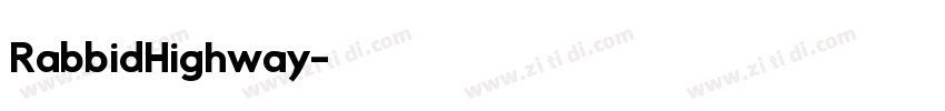 RabbidHighway字体转换