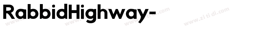 RabbidHighway字体转换